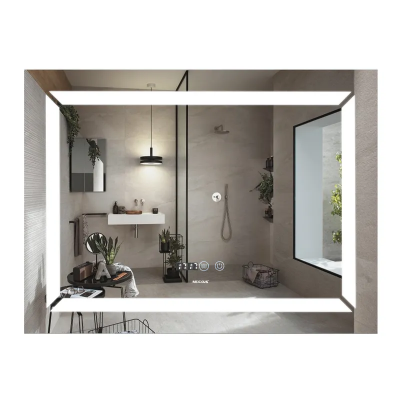 Дзеркало Mixxus Light MR01-70x50 (годинник, LED-підсвічування, антизапотівання) (MI6000)
