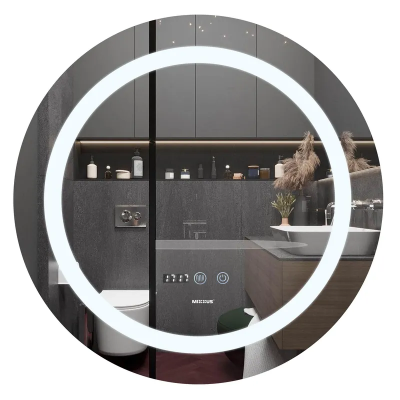Дзеркало Mixxus Plain MC02-60 (годинник, LED-підсвічування, антизапотівання) (MI6012)