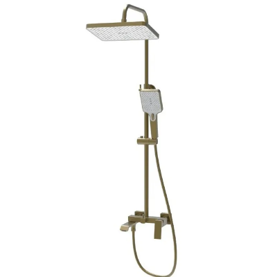 Душова колона зі змішувачем HAIBA GAUDI 009-J BRUSHED GOLD (HB9584)