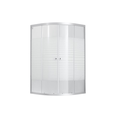 Душова кабіна Lidz Wieza SC80x80.SAT.LOW.L, скло Linie 4 мм без піддона